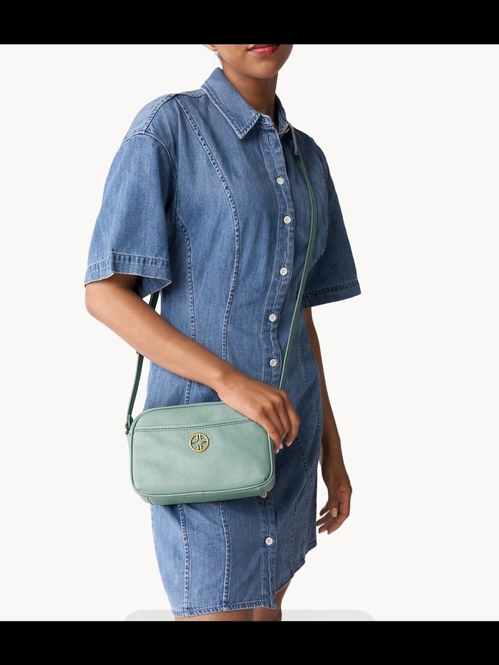 Fossil Brennan Camera Bag – Sage Green